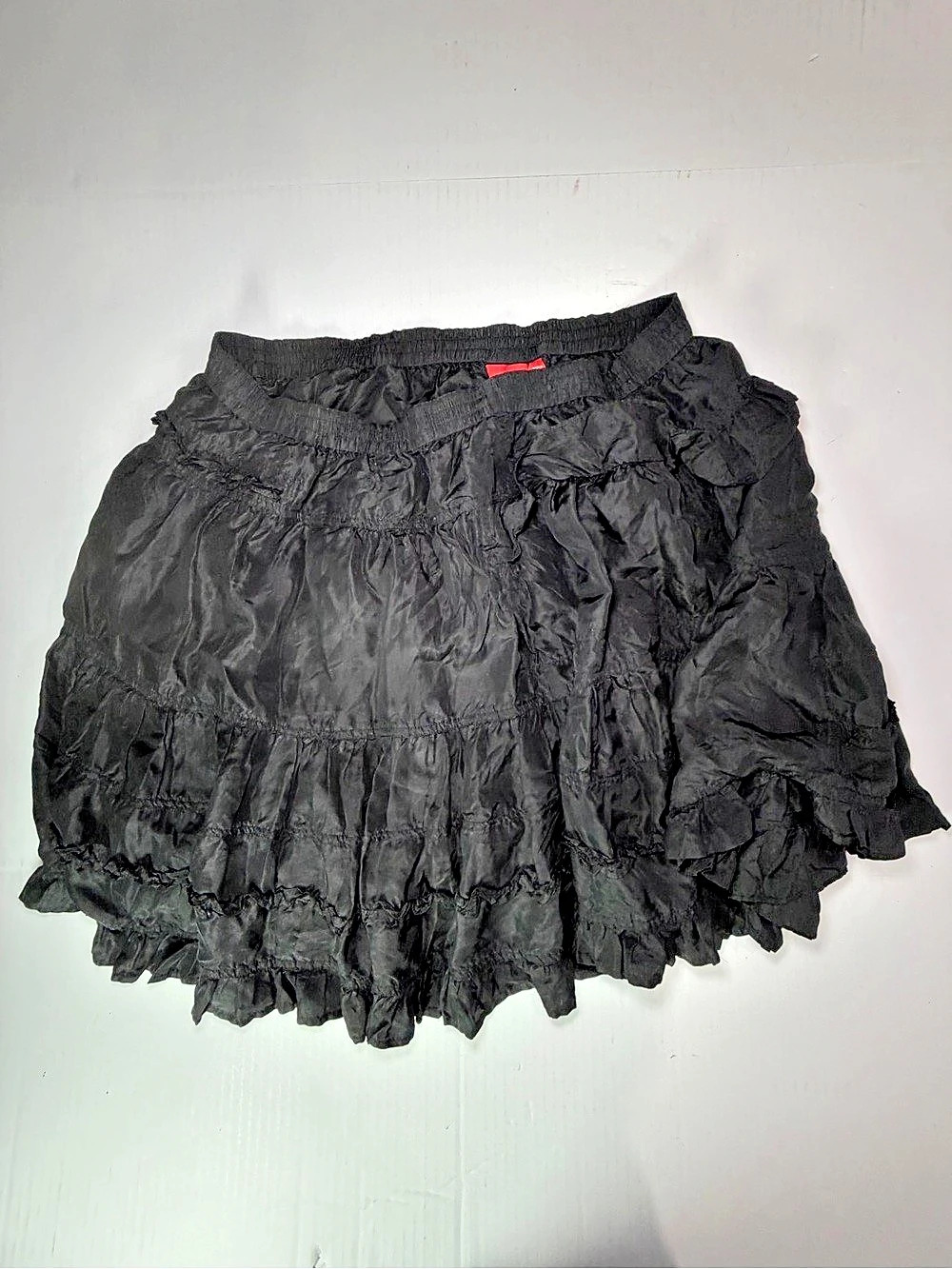 Oilily Ruffled Mini Skirt in Black Size 44